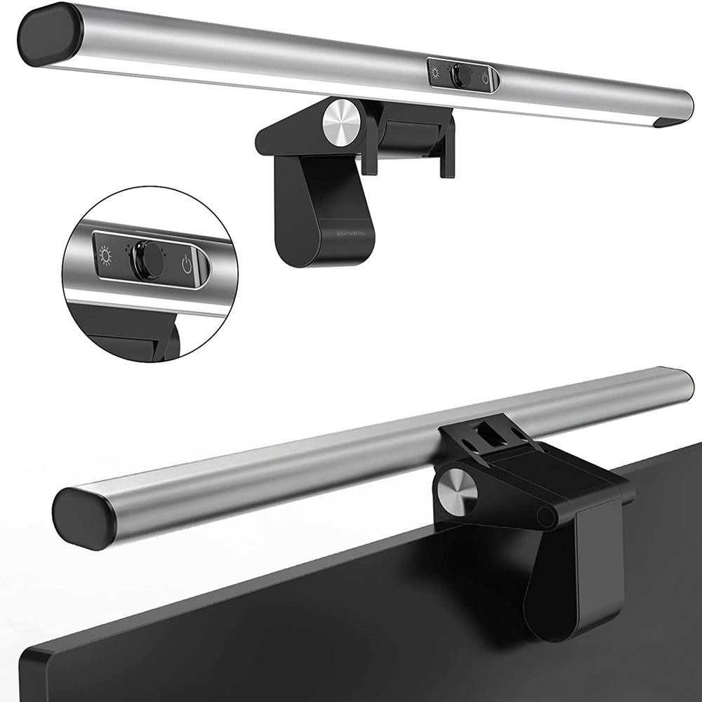 Die 4smarts 2in1 LightBar Pro Monitor LED Lampe mit FullHD Webcam lässt sich einfach an deinem Monitor befestigen.