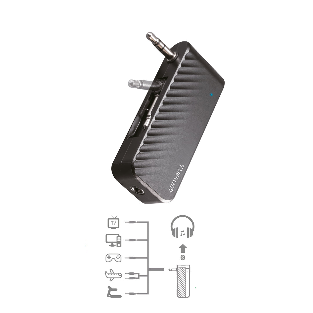 Der 4smarts Bluetooth Audio Transmitter B9 ist für verschiedene Geräte geeignet.