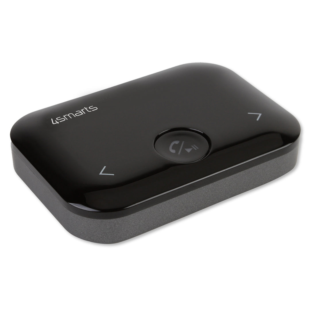 Der 4smarts Bluetooth Audio Adapter B10 mit Sender und Empfänger ist leicht und kompakt.