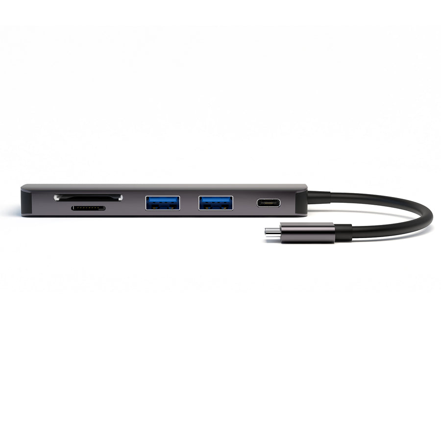 Erweitere dein Laptop oder Macbook und viele andere mobile Geräte um zusätzliche Schnittstellen mit dem 4smarts 6in1 USB-C Hub.