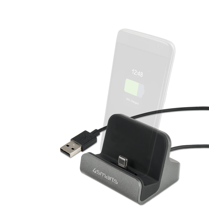 Mit der 4smarts Charging Station VoltDock USB-C werden alle USB Typ-C Geräte geladen und synchronisiert.