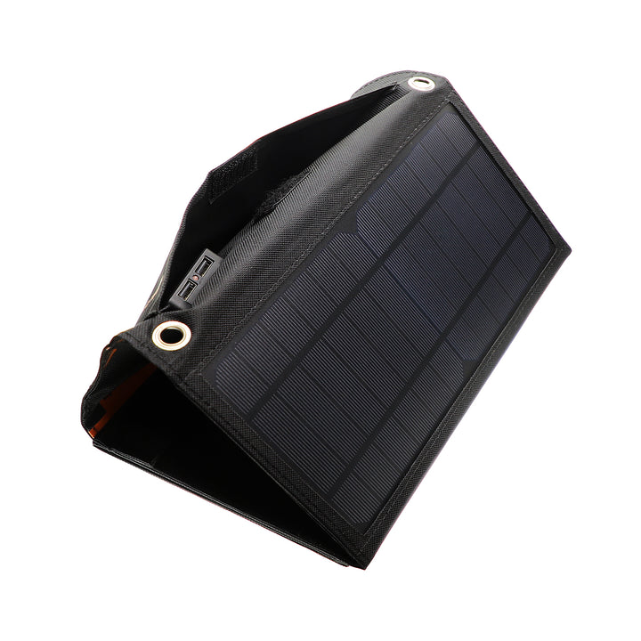 Das Solarmodul VoltSolar 21W von 4smarts ist leicht, faltbar und gegen Wasser geschützt.