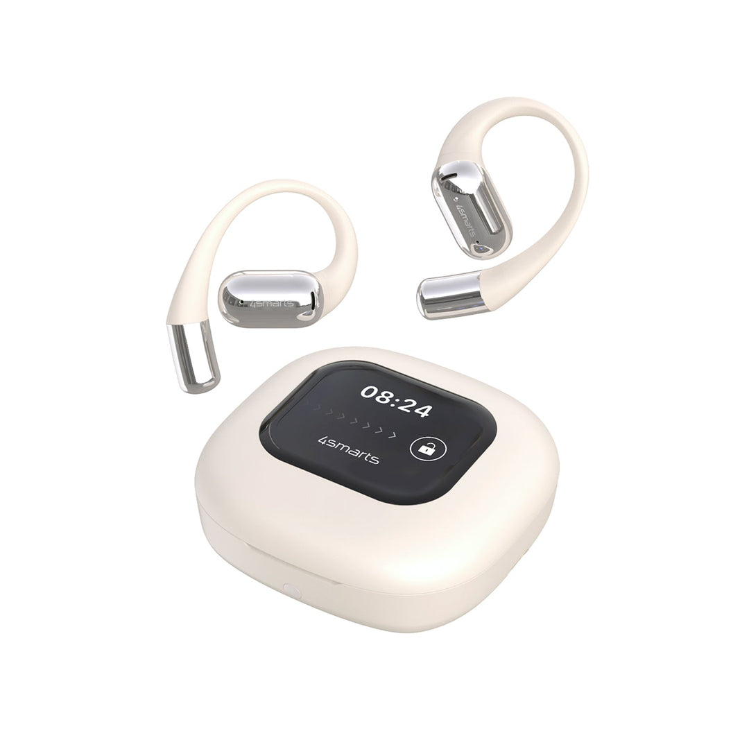 Open-Ear Bluetooth Kopfhörer SkyBuds AI Screen, beige
