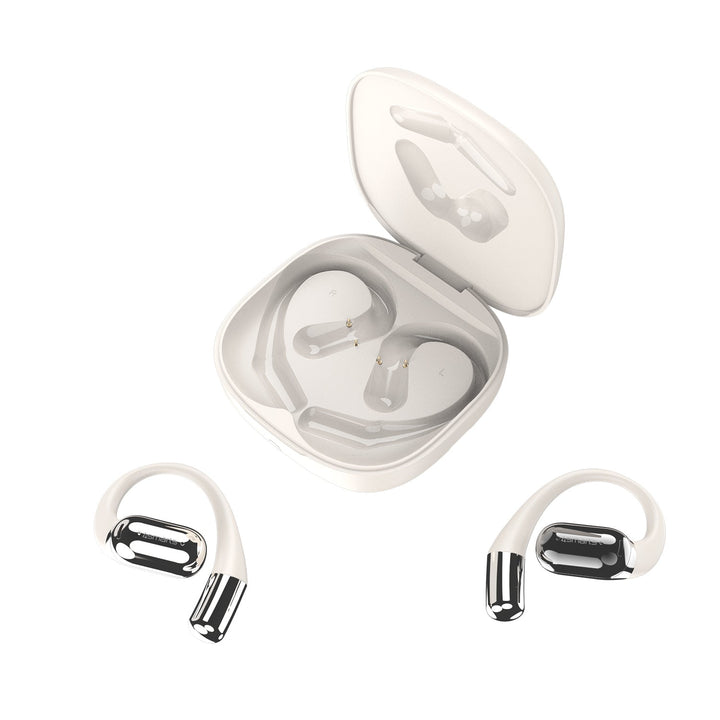 Open-Ear Bluetooth Kopfhörer SkyBuds AI Screen, beige