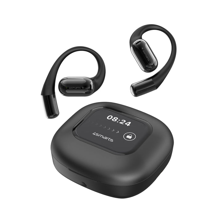 Open-Ears Bluetooth Kopfhörer SkyBuds AI Screen, schwarz