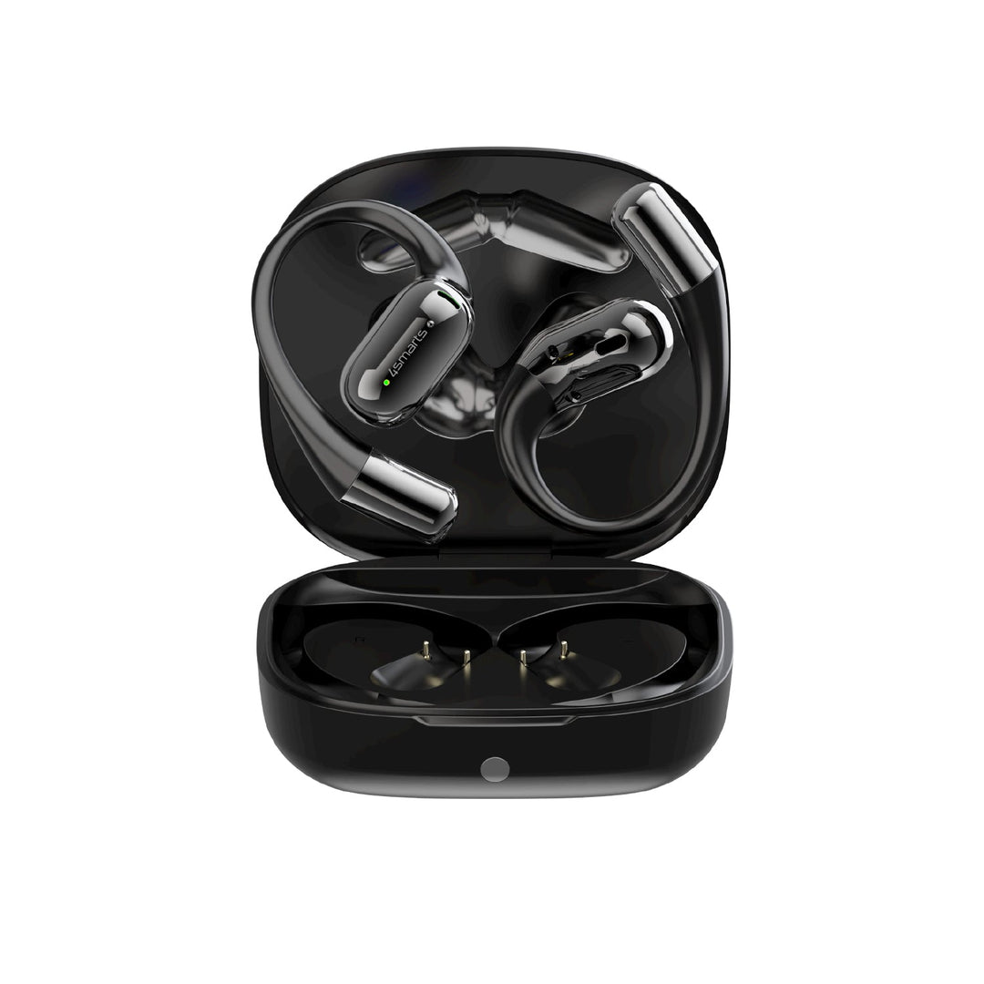 Open-Ears Bluetooth Kopfhörer SkyBuds AI Screen, schwarz