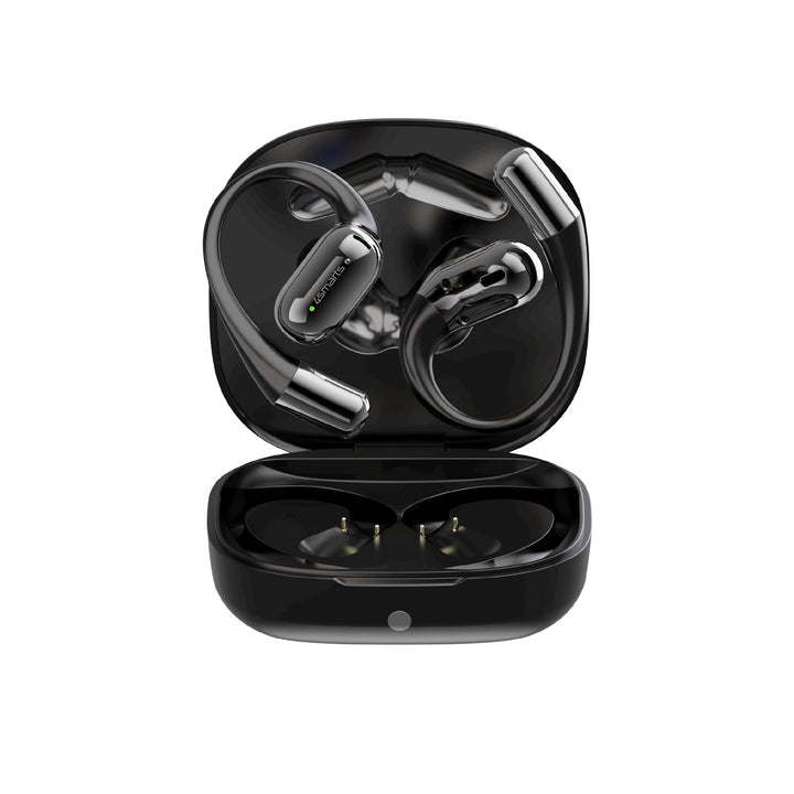 Open-Ears Bluetooth Kopfhörer SkyBuds AI Screen, schwarz