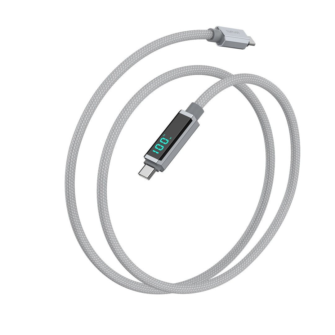 USB-C Kabel DigitCord 100W 1,5m, grau