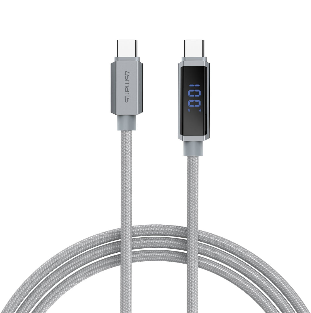USB-C Kabel DigitCord 100W 1,5m, grau