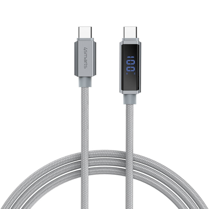 USB-C Kabel DigitCord 100W 1,5m, grau