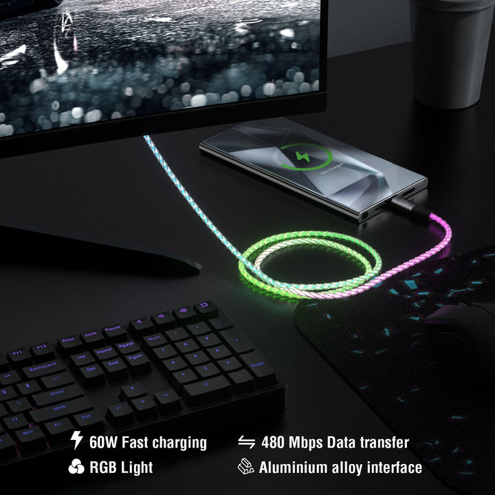 USB-C Kabel RGBCord 60W 1,5m