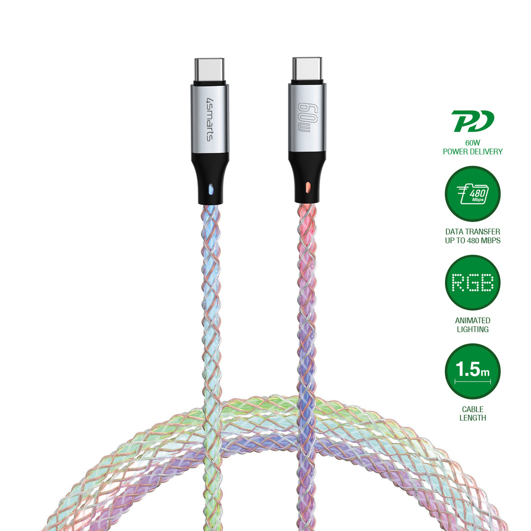 USB-C Kabel RGBCord 60W 1,5m