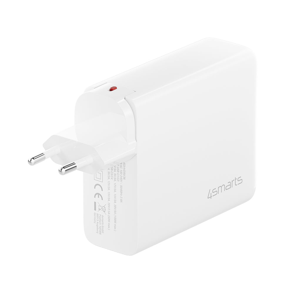 Das 4smarts Ladegerät GaN Flex Pro 200W 4 USB-C glänzt in modernem und schlichtem Design.