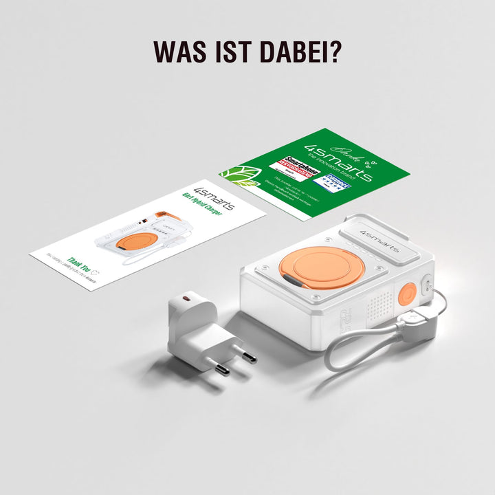 6in1 Hybrid Charger, Wireless Powerbank, weiß - 4smarts