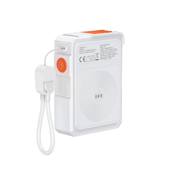 6in1 Hybrid Charger, Wireless Powerbank, weiß - 4smarts