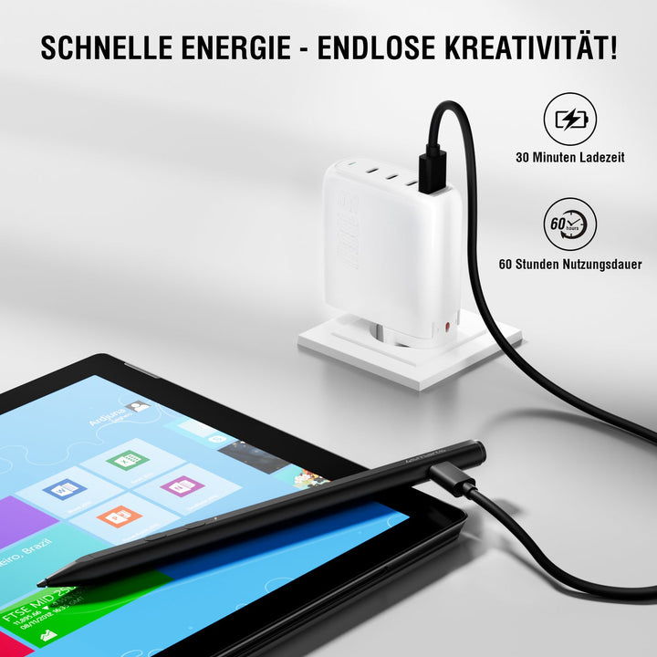 Aktiver Eingabestift MPP für Surface, schwarz - 4smarts