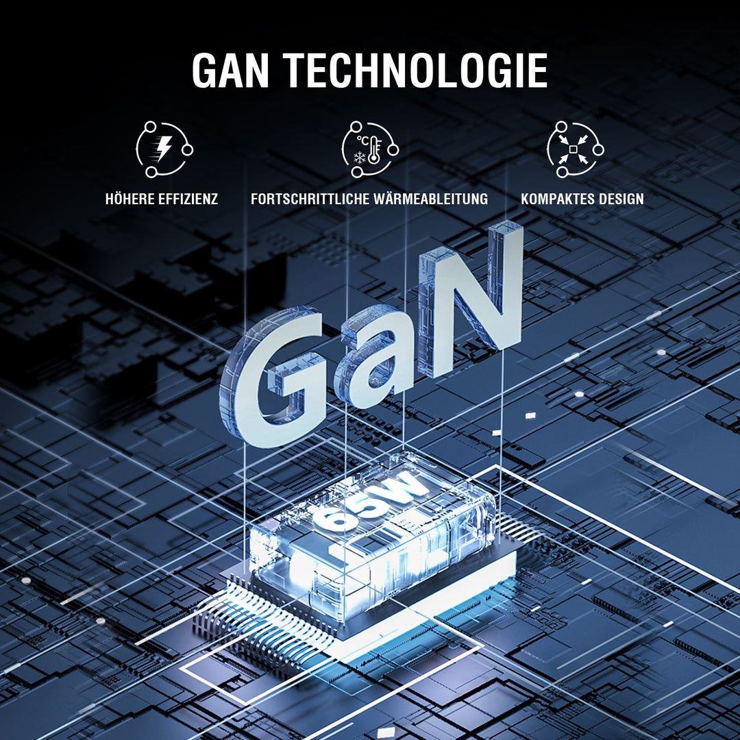 Desk Charger GaN 65W mit AC - Steckdosen, weiß - 4smarts