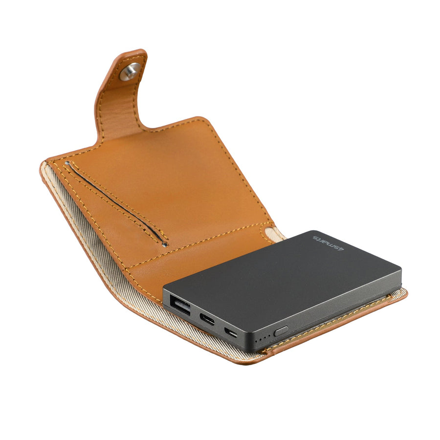 Powerbank PowerWallet 3000mAh, cognac - 4smarts