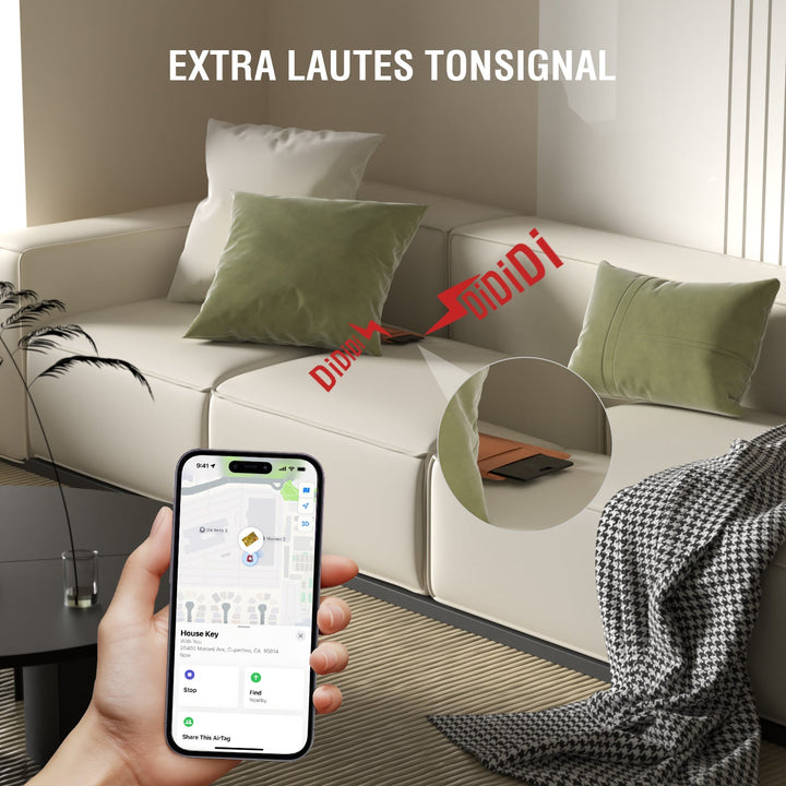 Standort - Finder SkyTag Card ReCharge, schwarz - 4smarts