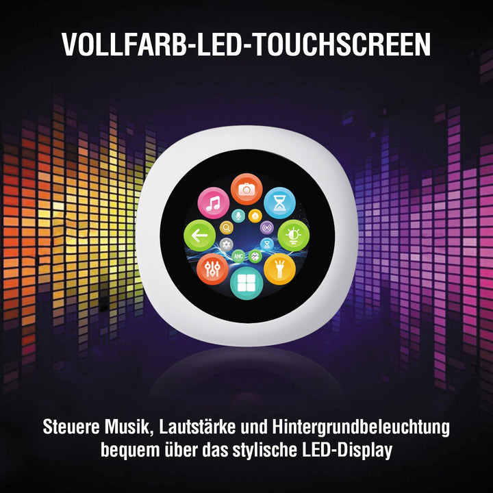 TWS Bluetooth Kopfhörer SkyBuds Screen Pro ANC, weiß - 4smarts